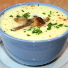 Крем-суп с сушеными белыми грибами