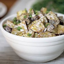 Салат из картофеля с грибами